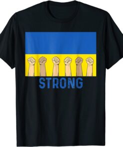 Strong Ukraine Flag vintage Ukraine Support T-Shirt