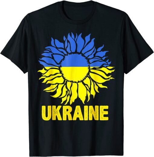 Sunflower Of Peace Ukraine Ukraine Strong Vyshyvanka Peace Ukraine T-Shirt