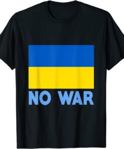 Support I Stand With Ukraine American Ukrainian Flag No War Peace Ukraine Shirt