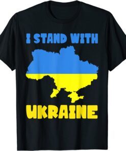 Free Ukraine Support Ukraine I Stand With Ukraine Map Vintage Shirt