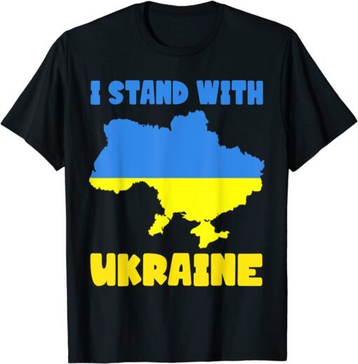 Free Ukraine Support Ukraine I Stand With Ukraine Map Vintage Shirt