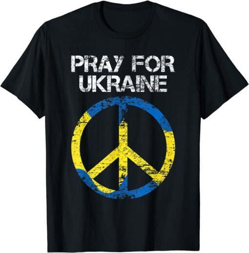 Support Ukraine Stand I With Ukraine Ukrainian Flag America Gift Classic T-Shirt