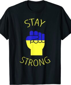 Support Ukraine Stand With Ukraine Ukrainian Flag T-Shirt