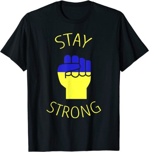 Support Ukraine Stand With Ukraine Ukrainian Flag T-Shirt