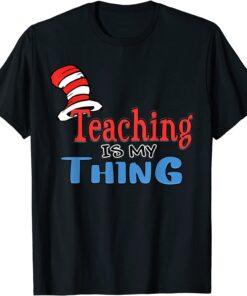 Teaching is my things Dr Teacher Red And White Stripe Hat Tee Shirt