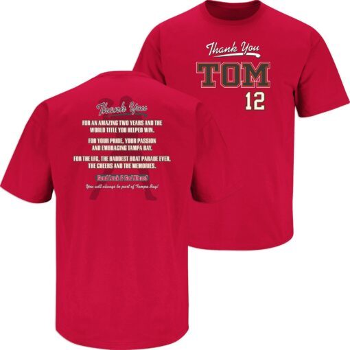Thank You Tribute Tampa Bay Football Tee Shirt