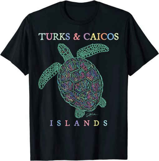 Turks & Caicos Islands Sea Turtle Tee Shirt