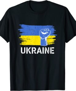 Ukraine Flag Merchandise Ukrainians DNA American Ukrainians Free Ukraine T-Shirt