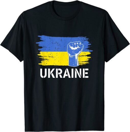 Ukraine Flag Merchandise Ukrainians DNA American Ukrainians Free Ukraine T-Shirt