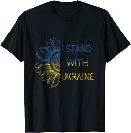 Ukraine Flag Sunflower, Ukrainian Support Lover Peace Ukraine Shirt