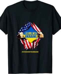 Ukraine I Stand With Ukraine Flag Support Ukraine Free Ukraine T-Shirt