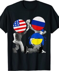 Ukraine Needs Help Usa Russia Stand with Ukraine Tee Shirt