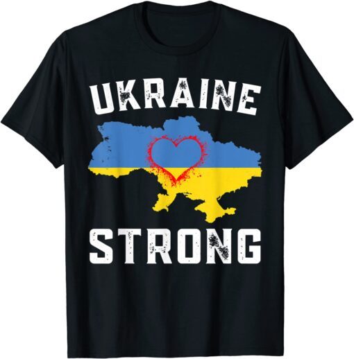 Stop War Ukraine Strong Ukraine Flag Freedom Ukraine Ukraine Map Shirt