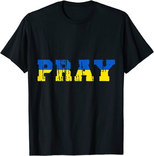 Ukraine Strong Ukraine Ukrainian Flag Pride Vintage T-Shirt
