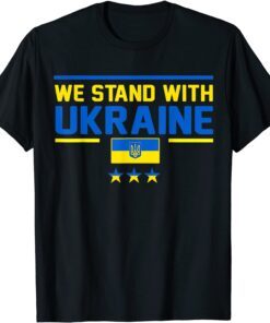 Ukraine We Stand With Ukraine Flag Support Ukraine Ukrainian T-Shirt