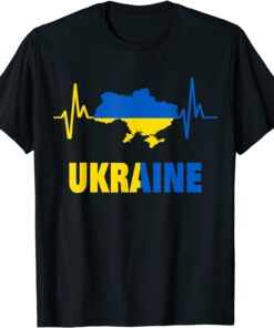 Ukraine With Flag Ukraine Ukrainian Flag T-Shirt