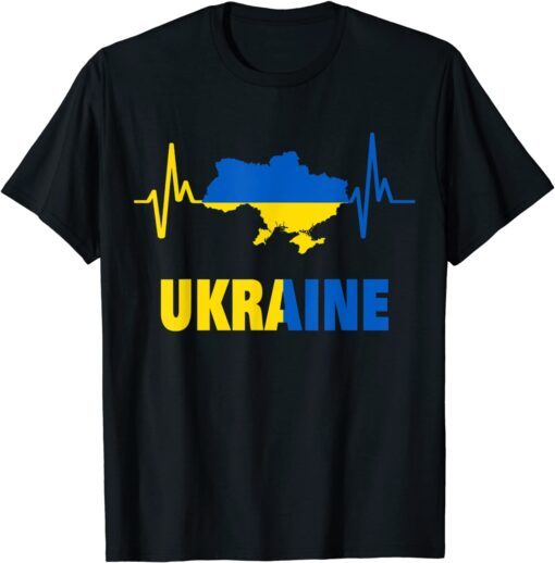 Ukraine With Flag Ukraine Ukrainian Flag T-Shirt