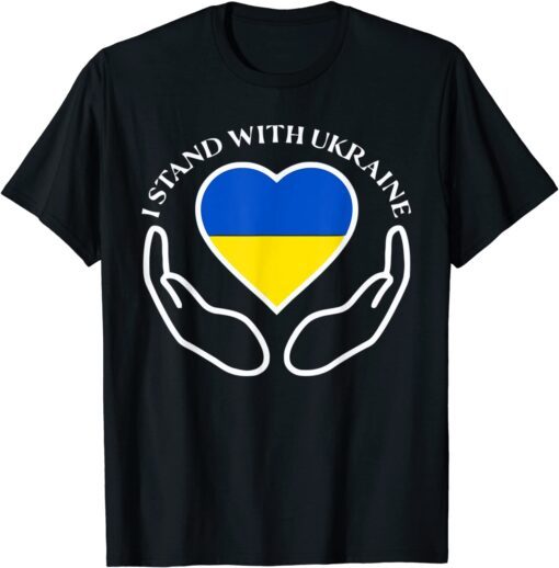 Ukrainian Flag Support Ukraine Freedom I Stand With Ukraine Save Ukraine T-Shirt