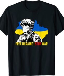 Ukrainian Lover Free Ukraine I stand with Ukraine flag Free Ukraine T-Shirt