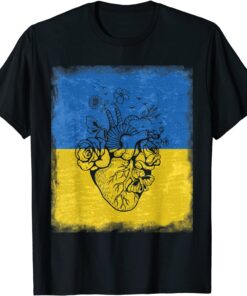 Ukrainian Lover I Stand With Ukraine Heart Peace Ukraine T-Shirt