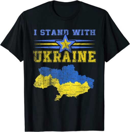 Ukrainian Lover Ukraine Cool I Stand With Ukraine Tee Shirt