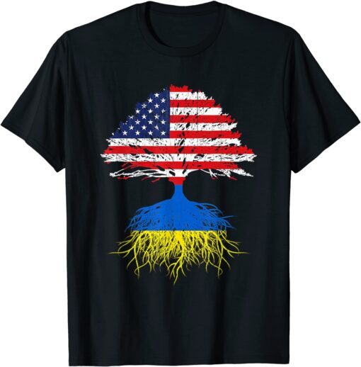 Ukrainian Roots American Grown Ukraine Free Ukraine Shirt