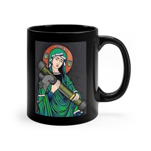 Stop Putin Ukrainian Saint of Javelins Mug