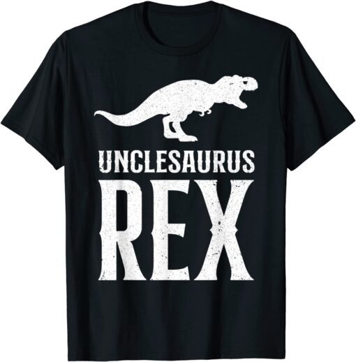 Uncle Unclesaurus T Rex Dinosaur Cool Uncle Saurus Tee Shirt