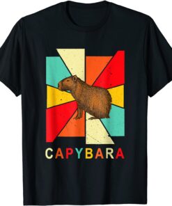 Vintage Capybara Silhouette Capybara Lover Capybara T-Shirt