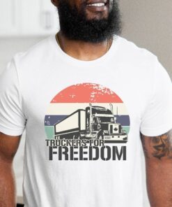 Vintage Trucker For Freedom Tee Shirt