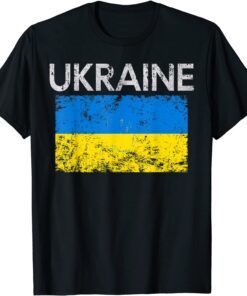 Vintage Ukraine Ukrainian Flag Pride Stop the War Shirt