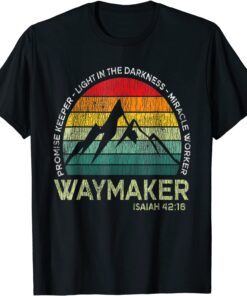 Vintage Waymaker Promise Keeper Miracle Worker Christian Tee Shirt