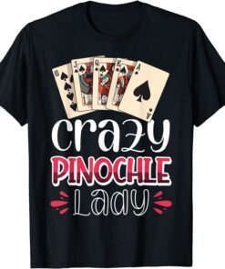 Vwol Crazy Pinochle Lady Tee Shirt