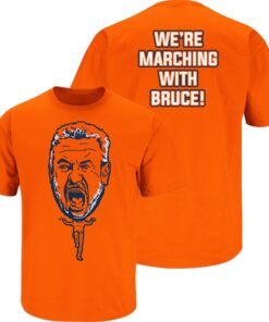 We're Marching With Bruce! Auburn Basketball Tee Shirt