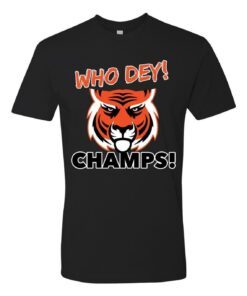 Who Dey Champs! Cincinnati Bengals Tee Shirt