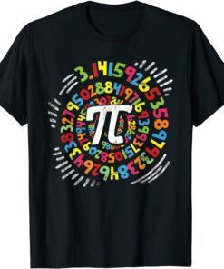 3.14 Pi Pop Art Spiral Math Science Geek Pi Day STEM Teacher Tee Shirt