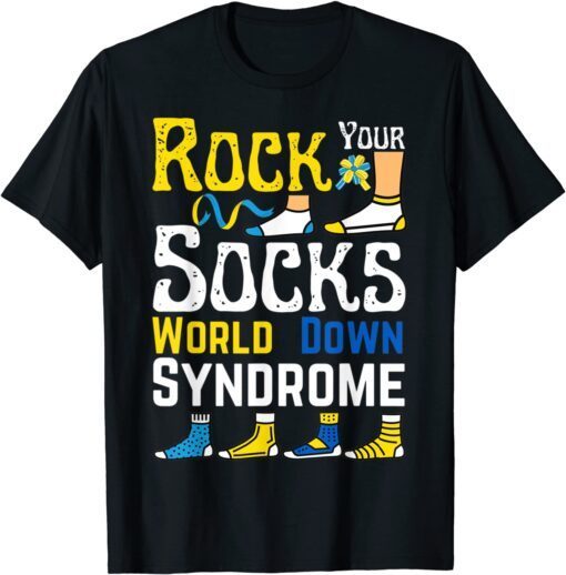 3.21 World Down Syndrome Day 2022 Awareness Socks Down Tee Shirt