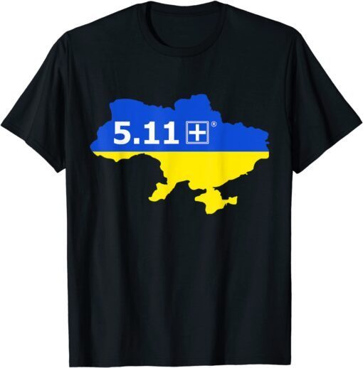 5.11 Ukraine Flag President Zelensky Free Ukraine T-Shirt