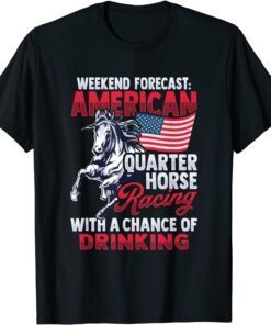 American Quarter Horse Racing Design for Quarter Horsse Rider Tee Shirt