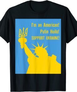 American Stand With Ukraine Support Ukraine Love Ukraine T-Shirt