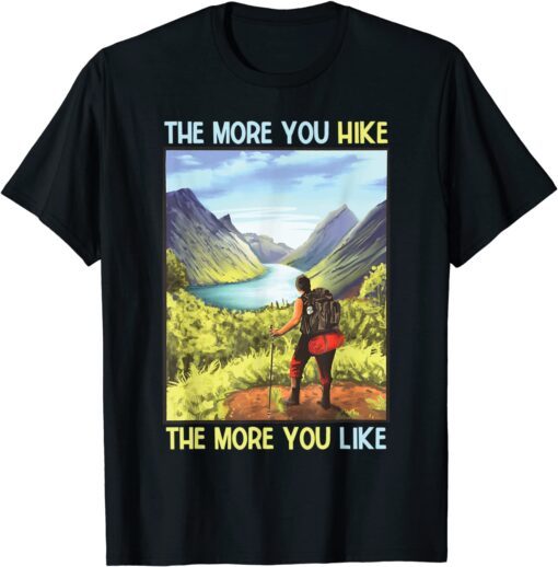 Art Outdoor Hiking Graphic Camping In Mountains Or Nature Tee Shirt