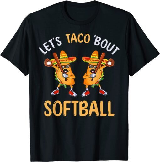 Let's Taco Bout Softball Taco Dabbing Cinco de Mayo Premium Tee T-Shirt