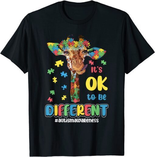 Autism Awareness Acceptance Its Ok To Be Different Tee Shirt