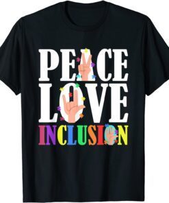 Autism Awareness Autistic Son Peace Love Inclusion Tee Shirt