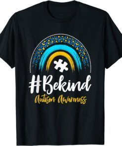 Autism Awareness #BeKind Autism Rainbow ASD Supporter Tee Shirt