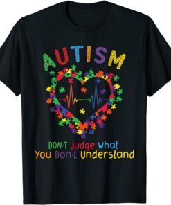 Autism Awareness Heart Tee Shirt