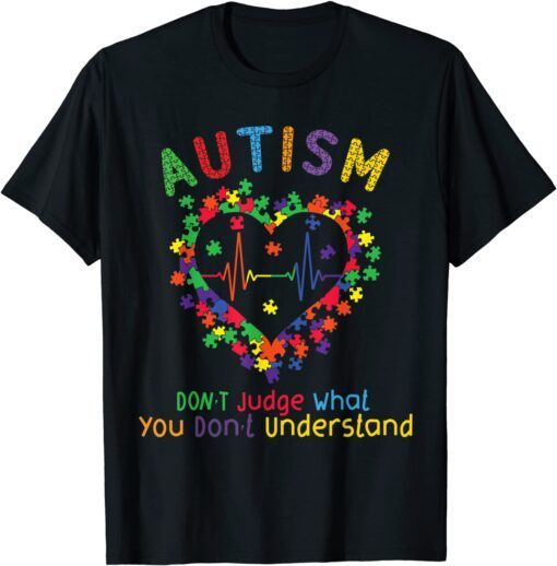 Autism Awareness Heart Tee Shirt