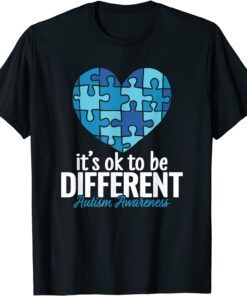 Autism Awareness Teacher Its Ok To Be Different Autism Tee Shirt