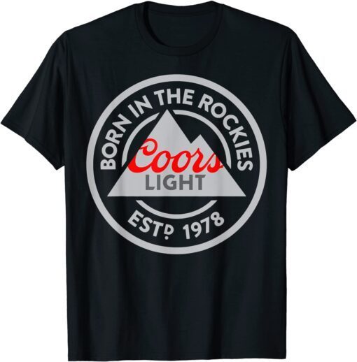 B.orn in The Rockies Coors Light Tee Shirt