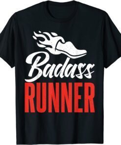 Badass Runner Marathon Runner Tee T-Shirt